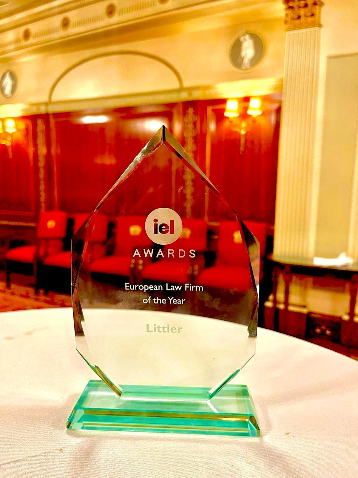 And the winner is: Littler - European Law Firm of the Year